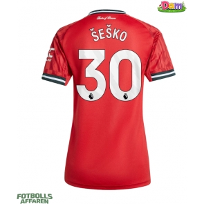 Manchester United Benjamin Sesko #30 Hemmatröja Kvinnor 2025-26 Kortärmad